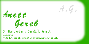 anett gereb business card